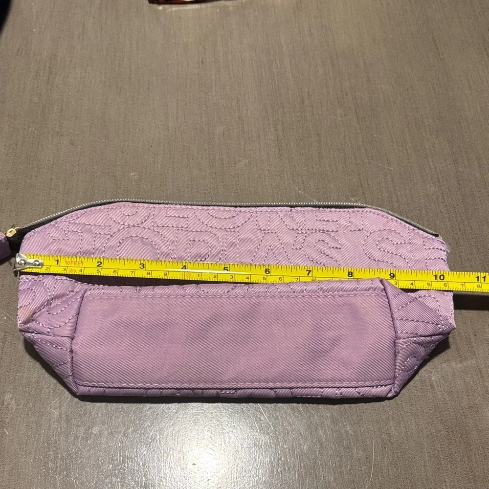 Victoria's Secret Light Lavender Quilted Logo Cosmetic Case